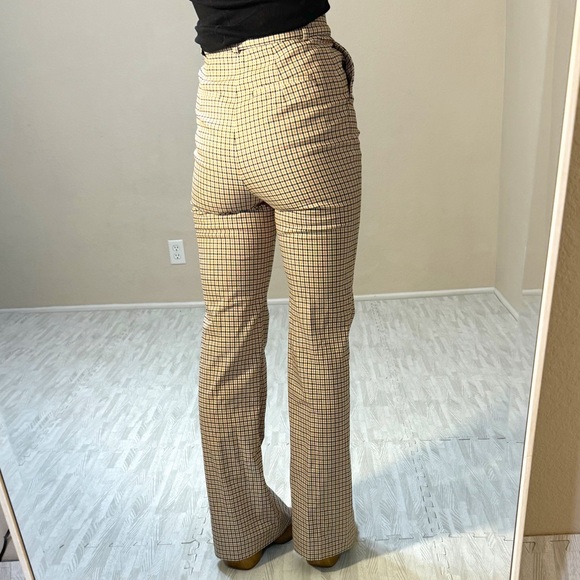 NWOT MaxMara Sportmax Herringbone Flared Pants - Picture 4 of 13